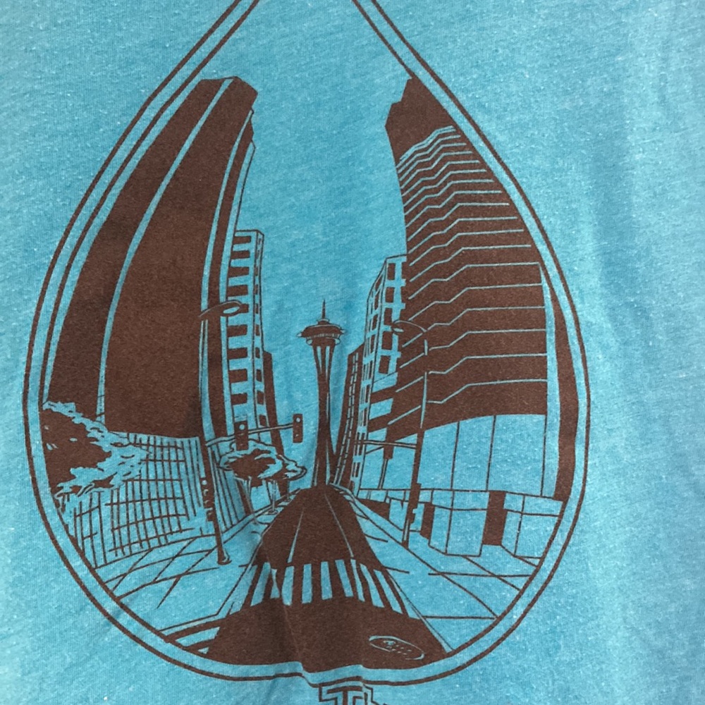 Retro Seattle American Apparel Blue Tank Men’s M
